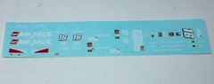 1/25 2014 Mi-Jack Dallara Honda Waterslide Decal sheets Indy Oriol Servia