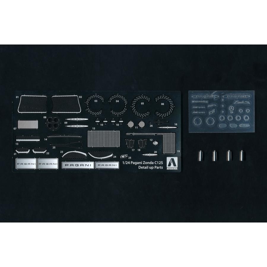 Aoshima 1/24 Pagani Zonda C12S Detail Up PE Parts (TSC-09)