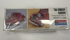 Vintage 1979 Monogram 1939 39 Chevy Coupe 1/24 Scale Car Model Kit 2256 NEW