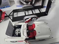Testers 1-24 Dodge Ram. 57 Corvette Convertible & Trailer Metal Newly Built Nice