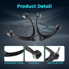 10PCS Front Upper Control Arms with Ball Joint Suspension Kit Tie Rod Ends
