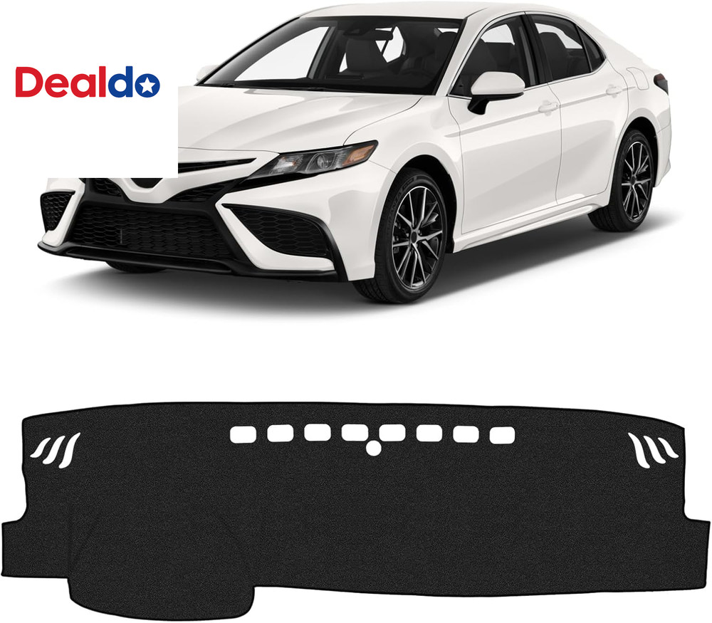 Black Dash Cover for Toyota Camry 2018-2022 2023 2024 (L, LE, SE, XLE, XSE, XLE