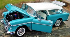 55 Chevy Pickup Truck Race Car Built Metal Model Vintage Classic57Promo1957Nomad
