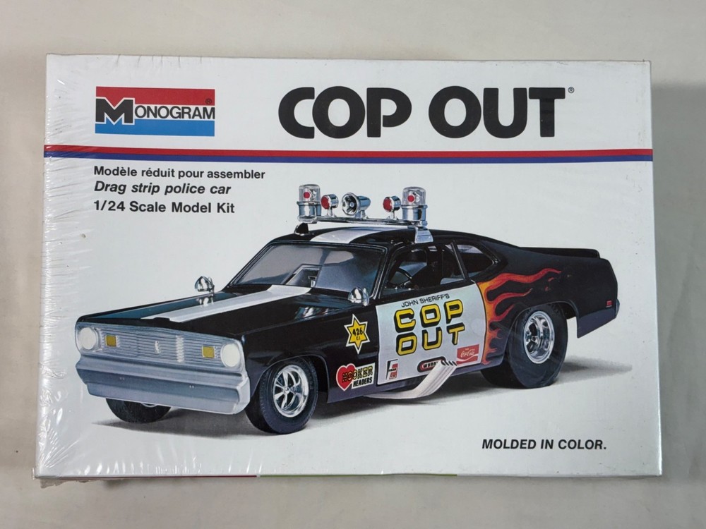 Monogram COP OUT 1/24 Scale Drag Strip Police Car Model Kit New Sealed