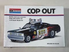 Monogram COP OUT 1/24 Scale Drag Strip Police Car Model Kit New Sealed