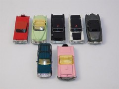7 Pcs Vintage 1950s American Classic Model Cars Collection