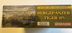 Dragon 6226 1/35 Bergepanzer Tiger (P) Tank Model Kit, Factory SEALED