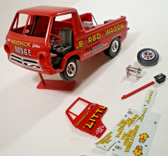 Built Model Kit LITTLE RED WAGON FOR PARTS OR RESTORATION L@@K!