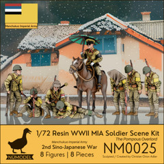 NUMODEL NM0025 | 1/72 Resin WWII Manchukuo MIA Scene Kit “Pompous Overlord” |8pc