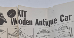 Vintage Wooden Antique Car Model Kit – 1935 Auburn – P/N 17673 – 15″ DIY Craft S