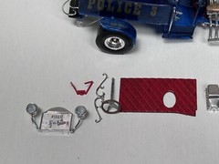 Vintage Monogram Paddy Wagon Police Hot Rod Partially Built Model Kit
