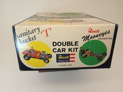 1963 Revell Sanitary Bucket ‘T’ & Mooneyes Dragster Double Car Kit Sealed Nos