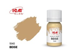 ICM 3038 Acrylic paints set for Wehrmacht trucks Grey Brown Green for model kit