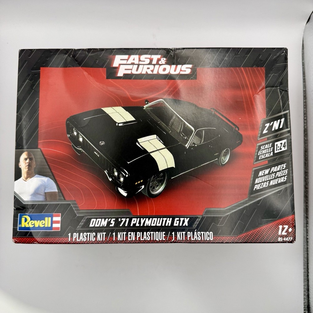 Plymouth GTX 1971 71 Dom’s Model Kit 1/24 Fast & Furious Revell