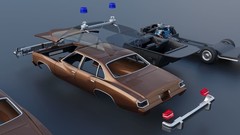 1/25 resin 3d printed 1977 Pontiac LeMans 4 door designed by Andrey Bezrodny