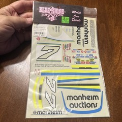 Blue Ridge Decals M-94-7 1/25 Scale #7 Manheim Auctions NASCAR Chevy Decal