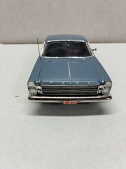 VINTAGE AMT 1/25 1966 FORD GALAXIE HT HIGH QUALITY BUILT KIT SILVER BLUE POLY