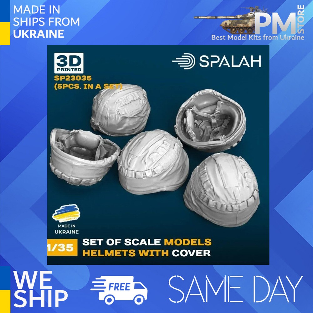 Spalah 23035 1/35 Set of scale models “Helmets with cover”, (5 pcs.)