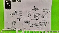 AMT Ford LNT-8000 1/25 Snow Plow Salt Spreader Big Rig Semi Truck Tractor Parts