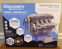 Discovery Mindblown Model Engine Building Kit 4 Cylinder Combustion STEM *NEW*