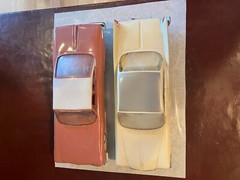 1960 Desoto and 1961 Plymouth Dealership Promotional Plastic Models