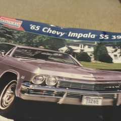 1996 Monogram ’65 Chevy Impala SS 396 Model Kit #85-2470 1/25 New Sealed