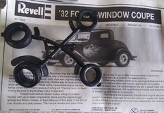 1:25 Revell 87-7605 Awesome 1932 Ford 3 window coupe molded in white plastic 96