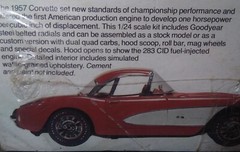 1/24 Vintage Monogram 1957 Chevrolet CORVETTE Factory Sealed 50 years!