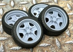 Resin 21/20 Inch “US Mags Saber” (Oldsmobile) Model car Wheels/Tires 1/24 scale