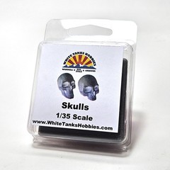 1/35 Scale Skulls Resin Parts for Armor, Aircraft, Car, Auto Models and Dioramas