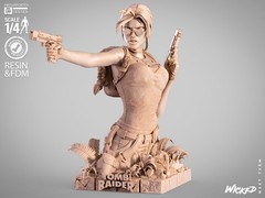 Tomb Raider Lara Croft Bust 2 model kit unassembled unpainted see Description