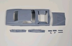 ABS-LIKE RESIN 3D PRINTED 1/25 1973 PONTIAC GTO BODY AND RELATED PARTS