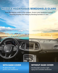 Dash Cover for Dodge Challenger 2015-2024, Dashboard Mat Cover Challenger Access
