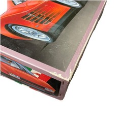 Vintage 1985 Fujimi Ferrari Testarossa 1/16 Scale Red Plastic Model Kit Japan