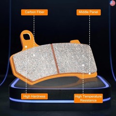 Front and Rear Brake Pads Compatible with for can am Spyder RS RS-S RT RT-S ST