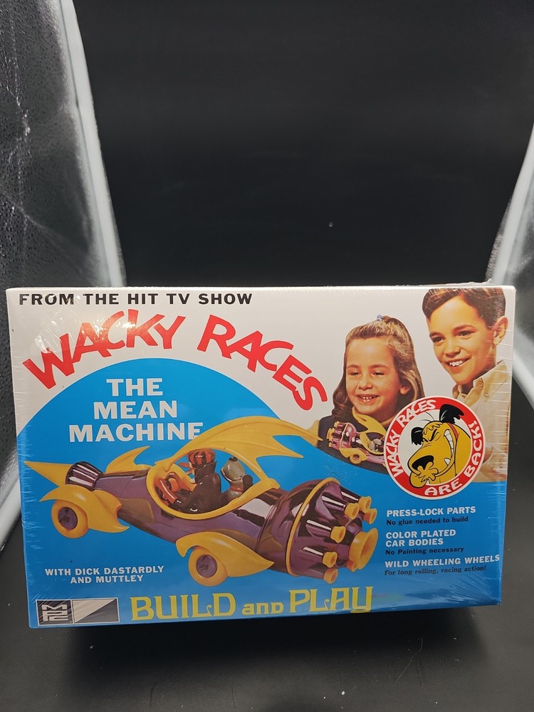 Sealed Wacky Races The Mean Machine Dick Dastardly & Muttley MPC Snap Model Kit