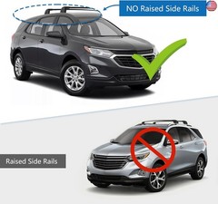 Roof Rack Cross Bars Compatible with Chevrolet Chevy Equinox 2018 2019 (Roof