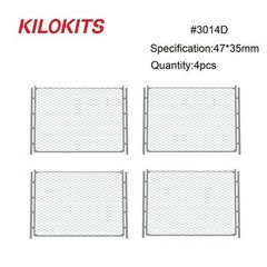 KILOKITS 4 Sheets 1/72 Chain Link Fencing Kit Etching Military WWII Wargaming