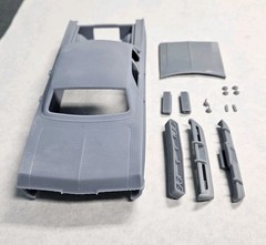 ABS-LIKE RESIN 3D PRINTED 1/25 1969 DODGE POLARA 4-DOOR SEDAN BODY SET