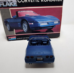 Monogram Metal Flake 1987 Corvette Roadster Model Kit # 2742 Prebuilt