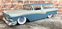 Resin 15-Inch “Chrome Reverse” Wheels, W/ Wide Whitewalls,1/24 1/25 Scale