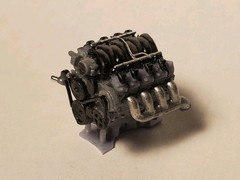 1/24 1/25 Scale LS Engine W/ Accesory Belt For Model Car LS Swap