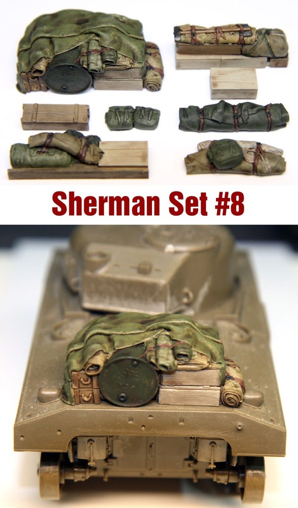 1/35 Scale Sherman Engine Deck Set #8 Value Gear Details – Resin Stowage