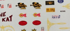 AMT 53 1953 Ford F100 Pickup 1/25 Custom Waterslide Decal Sheet Pinstrip Showcar
