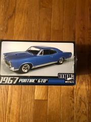 MPC 1967 Pontiac GTO 1:25 Plastic Model Kit Unassembled Not Painted Blue