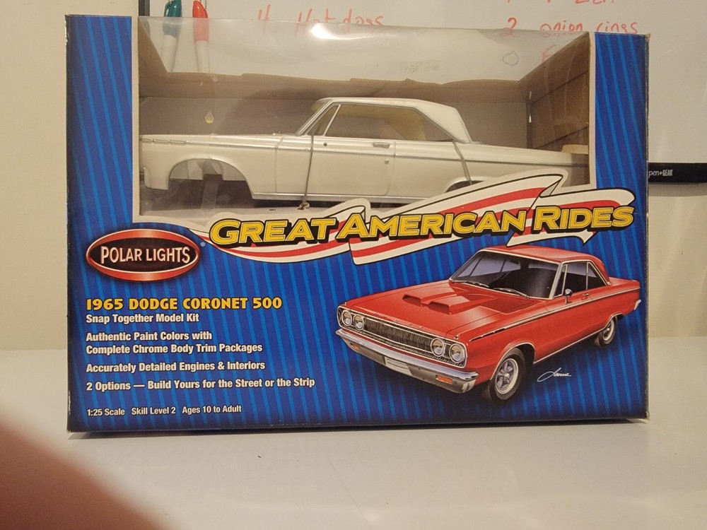 Polar Lights 1965 Dodge Cornet Hardtop 500 Snap Together Plastic Model Kit #6401