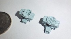 FAB25805 Vintage 600cfm Holley Street Carbs Pressure Cast Resin 1/25 Scale 2 Pcs