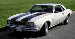 1969 CAMARO Z28 HOOD & TRUNK STRIPES 1/18th Scale Waterslide Decals