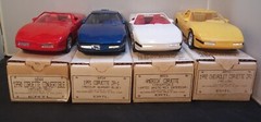 1/25 Lot of 4 AMT Vintage Corvette promos 1990-92 America’s Cup ZR-1 red yellow