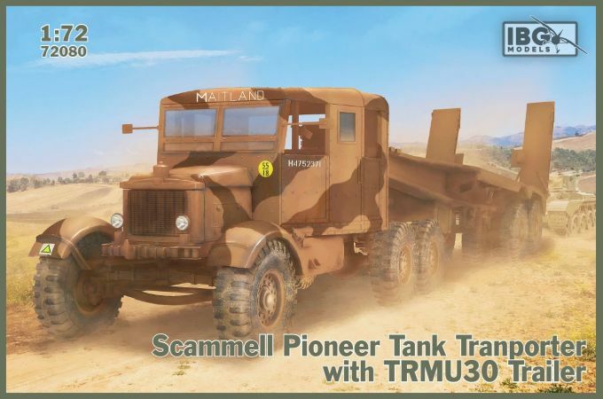 IBG 72080 Scammell Pioneer Tank Transporter with TRCU30 Trailer scale 1/72